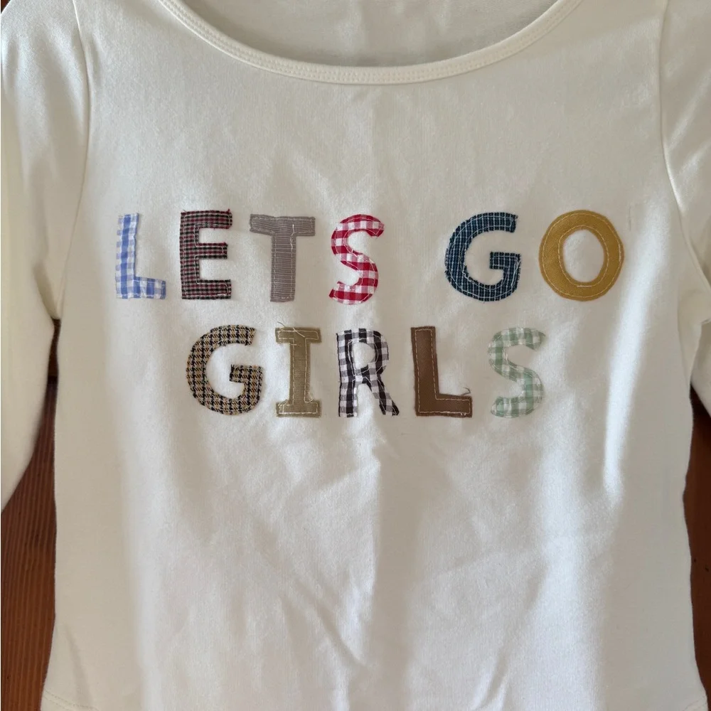 Oddli long sleeve top with custom ‘Lets Go Girls’ - Picture 2 of 3